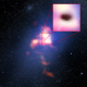 An enhanced photo of the black hole in the middle of a meal (Image: B. Saxton (NRAO/AUI/NSF); G. Tremblay et al.; NASA/ESA Hubble; ALMA (ESO/NAOJ/NRAO))